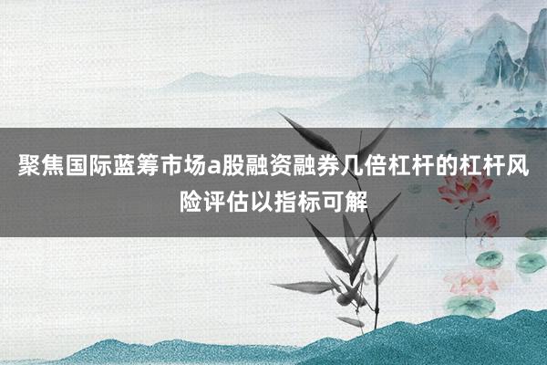 聚焦国际蓝筹市场a股融资融券几倍杠杆的杠杆风险评估以指标可解